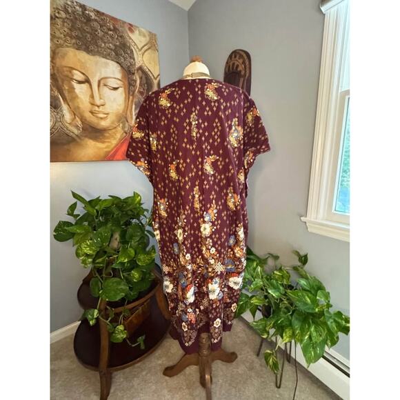 Vintage Boho Floral Kaftan Dress - Picture 7 of 8